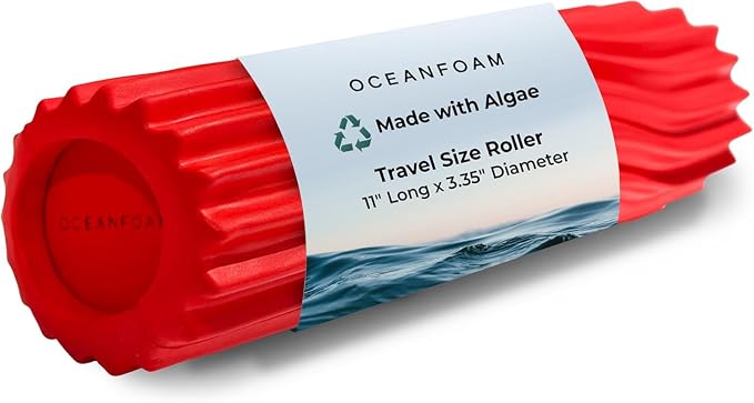 Oceanfoam Ripple Travel Foam Roller Firm Mini Foam Roller by Oceanfoam