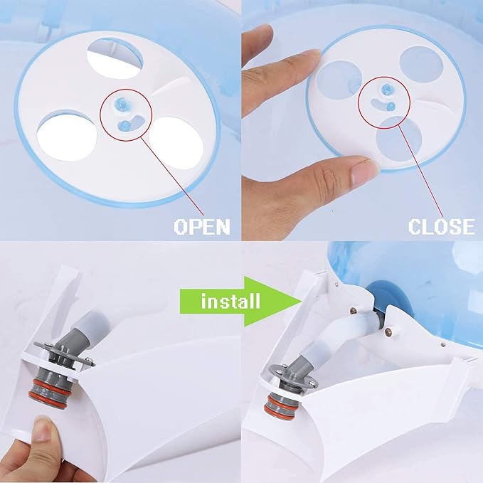 Nova Microdermabrasion Ionic Nano Mist 2 in 1 Hair Face Steamer, 360° - Image 6