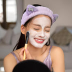 Spa Headband for Washing Face, 2 Pack Cute Cat Ear Hair Band for Shower Yoga - Image 6