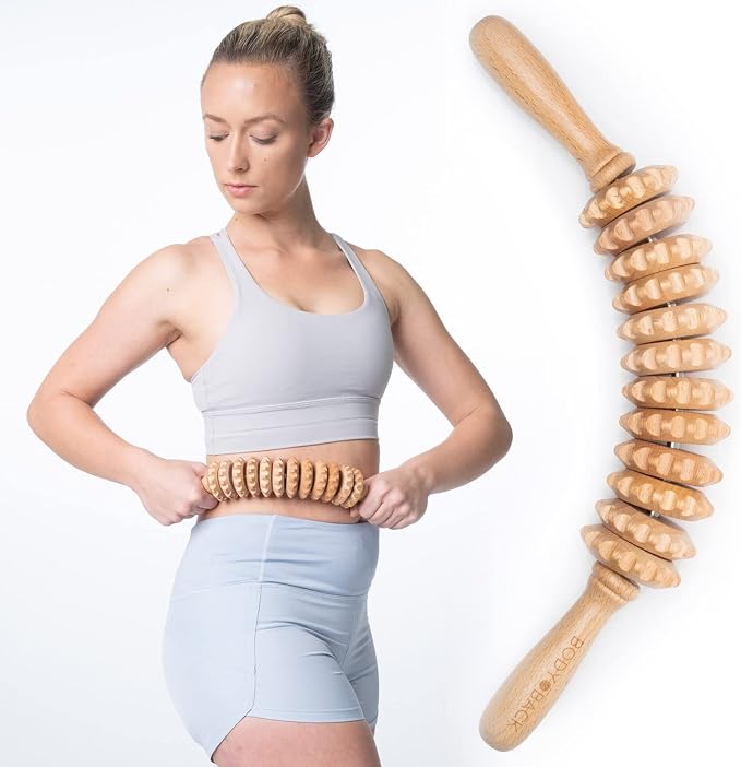 Body Back Wood Therapy Curved Roller by BodyBack