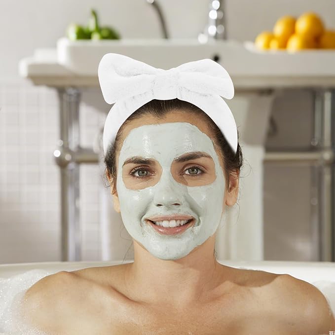 8 Pack Spa Headband for Washing Face Stocking Stuffers Skincare Headbands Bulk - Image 4