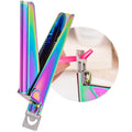 Nail Clippers for Acrylic Nails, Chameleon Premium Metal Acrylic Nail Clippers by GA%26EN