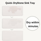 NiuYichee 2 Pcs Water Absorbing Stone Trays, Kitchen/Bathroom Sink Soap Dish - Image 7