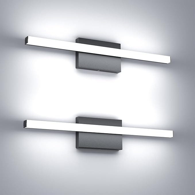 24Inch LED Bathroom Vanity Light Bar 5700K Dimmable Led Bathroom Light Over by FWASTT