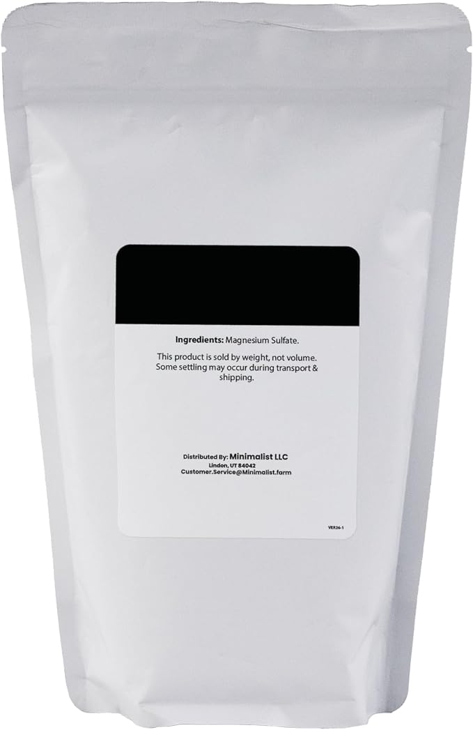 Minimalist Epsom Salt, Magnesium Sulfate, Packaged - Image 2