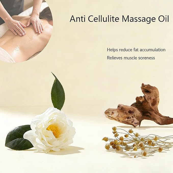 ELovelle Anti-Cellulite Massage Oil, Firming Body Massage Oil - Image 6