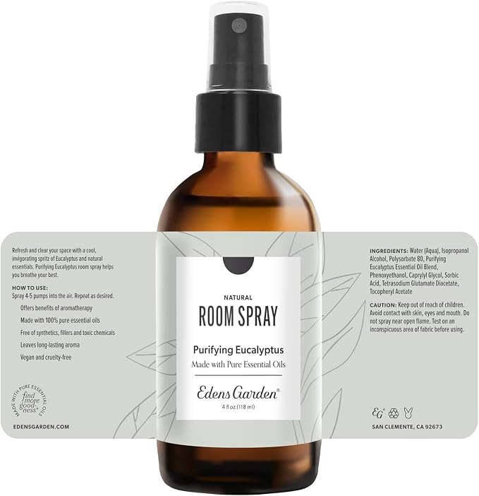 Edens Garden Purifying Eucalyptus Aromatherapy Room Spray – Natural Essential - Image 8