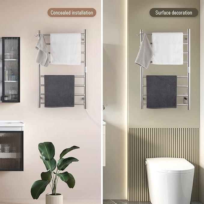 Wall Mounted Towel Warmer 8 Bars - Image 5