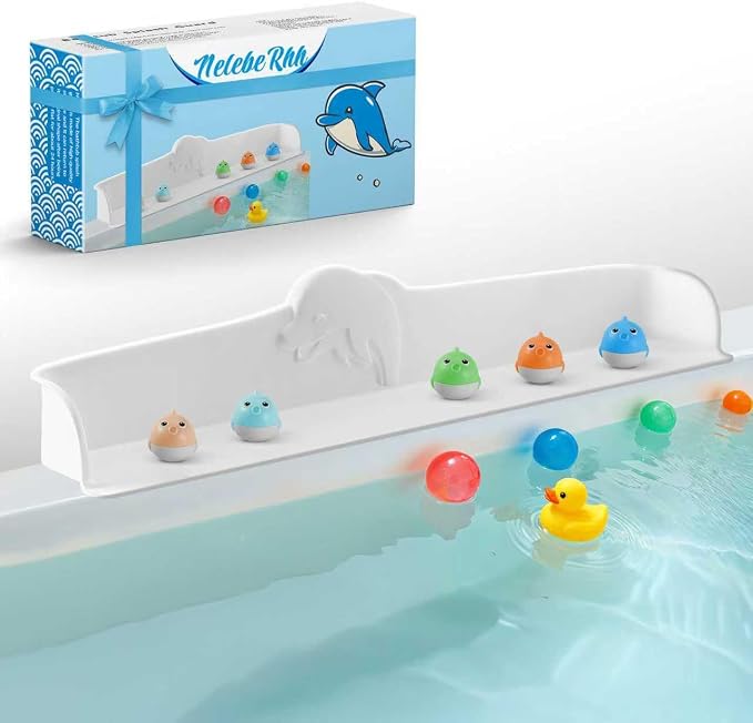 3FT Dolphin Pattern Bathtub Splash Guard Play Shelf by Unknown