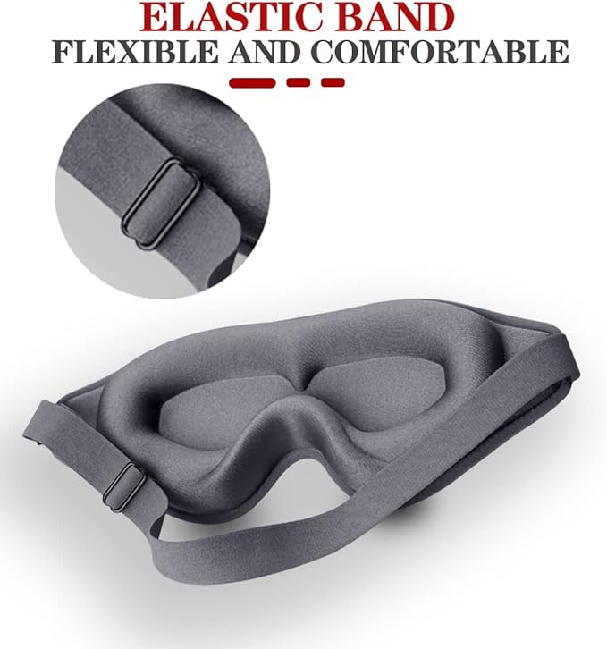 Sleep Mask, 3D Deep Contoured Eye Covers - Image 4