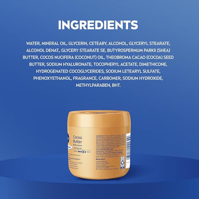 NIVEA Cocoa Butter Body Cream - Image 8