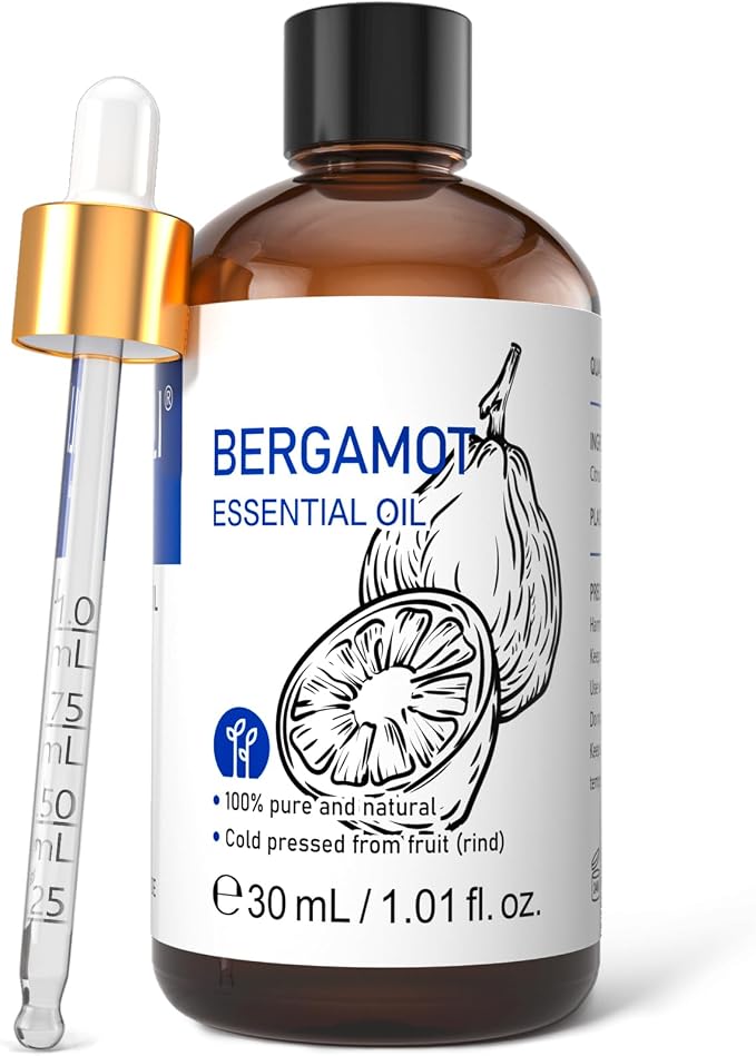 HIQILI Bergamot Essential Oil for Diffuser, 100% Pure & Natural by HIQILI