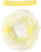 ProtectX 100-Pack Yellow Disposable Hair Nets, Elastic Head Cover, Bouffant Caps - Image 5