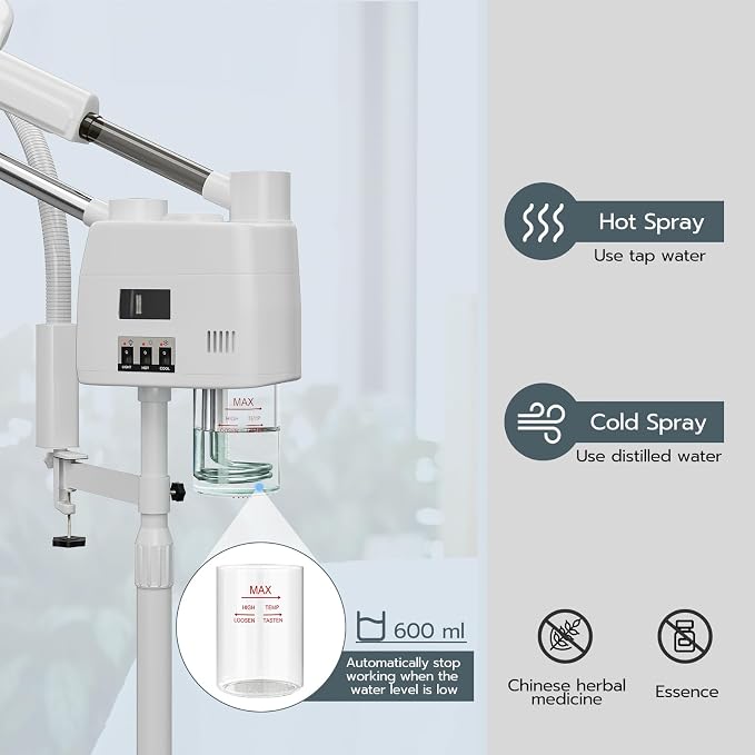 Paddie Professional 3 in 1 Facial Steamer on Wheels - Image 5