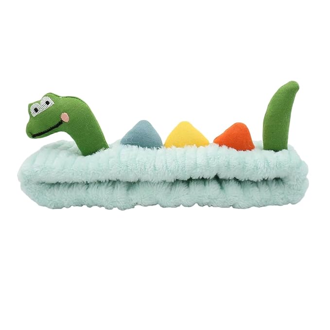 Funny Dinosaur Headband Cute Animal Cat Duck Frog Dinosaur Snail Kawaii Spa by IQUQIXL