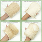 Premium Vietnamese Natural Loofah Gloves – Exfoliating Body Scrubber Mitts - Image 6