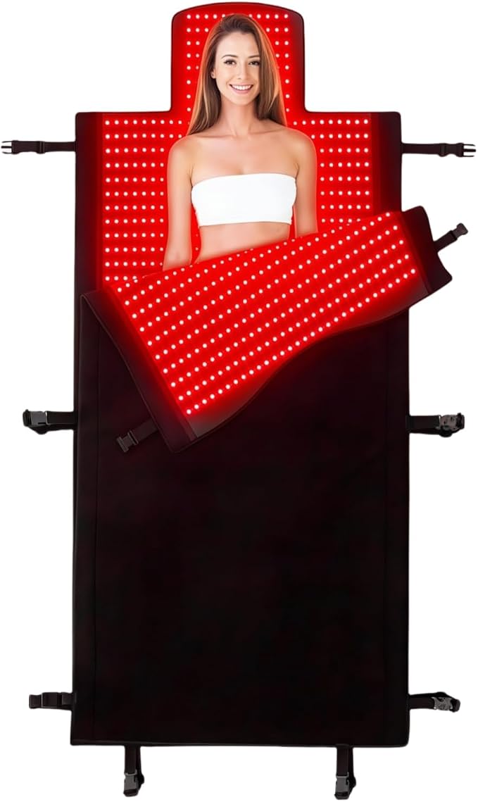 2026 Upgraded Dual Wavelength LED Beads 660nm&850nm Red Light Therapy Blanket by FUIART-HealthIstheUltimateWealth
