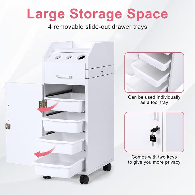 Winado Hair Salon Storage Cart - Image 4