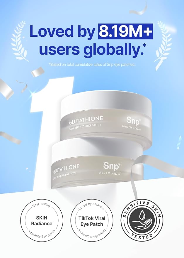SNP 99% Glutathione + Niacinamide B3 Eye Patch | Nourishing Under Eye Patches - Image 2