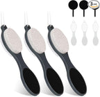 Foot File Callus Remover-3 Pcs 4 in 1 Foot Scrubber Dead Skin Remover by Yclin