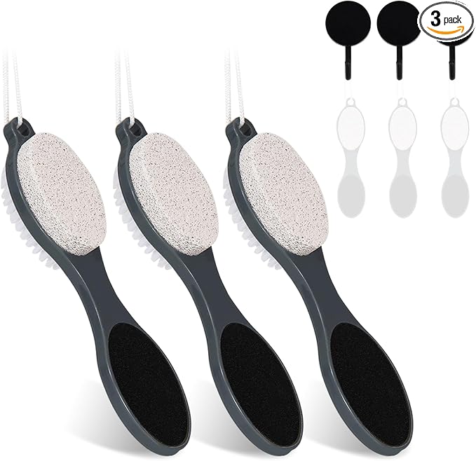Foot File Callus Remover-3 Pcs 4 in 1 Foot Scrubber Dead Skin Remover by Yclin
