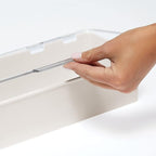 mDesign Long Plastic Cosmetic Storage Organizer Box Containers, Hinged Lid - Image 3