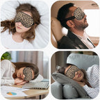 Leopard Print Sleep Mask Eye Mask Animal Skin Brown Sleep Mask Light Blocking - Image 5