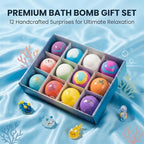 Bath Bombs with Surprise Inside, 6/12 Pack Fizzy Bubble Bath Gift Set, Dinosaur - Image 2