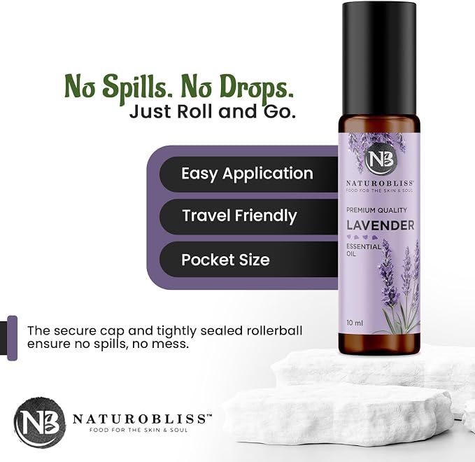 NaturoBliss Lavender Essential Oil Roll On, 10 ml - Image 6