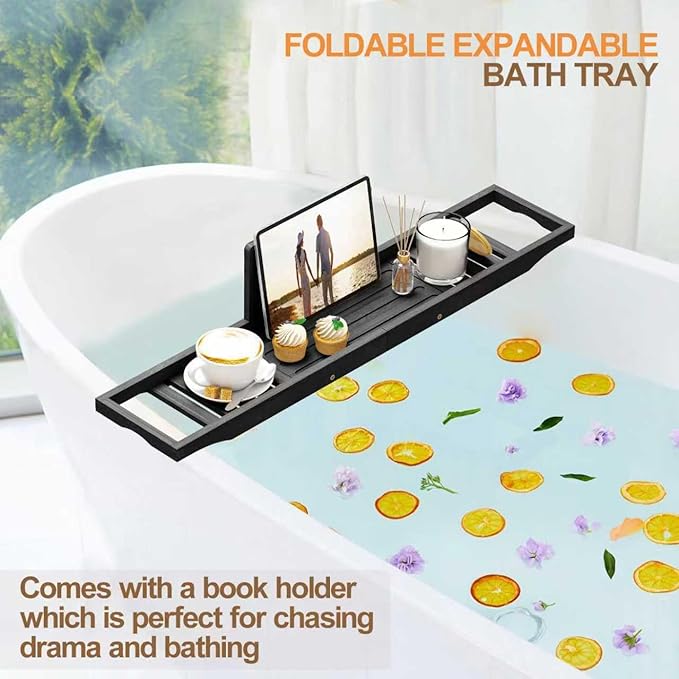 Bathtub Tray Caddy Black - Image 6