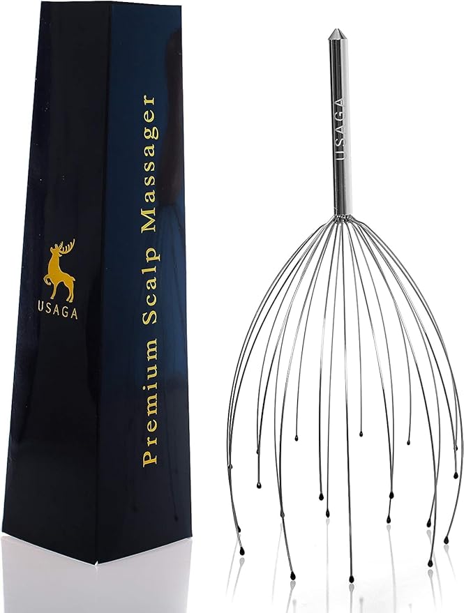 USAGA Head Massager Scalp Massager 20 Fingers Head Scratcher by USAGA