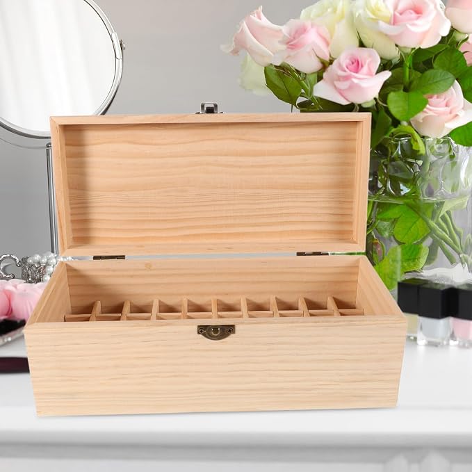 Healeved Essential Oil Storage Box Wooden Organizer - Image 4
