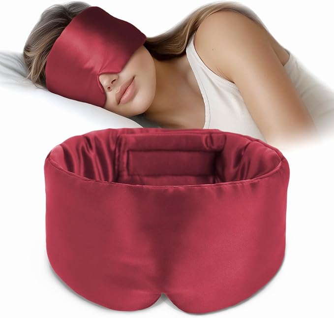 Silk Sleep Mask Soft Pressureless: 100% Mulberry Silk by OLESILK