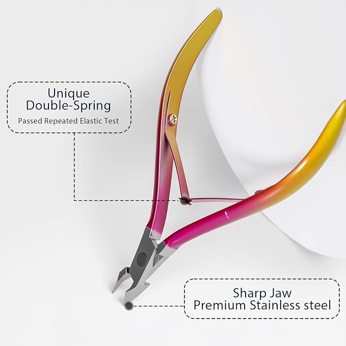 Cuticle Nippers Kit: Precision Nano-Coated Stainless Steel Cuticle Trimmer - Image 3