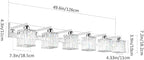 Aipsun Bathroom Vanity Light Fixtures 6 Light Chrome Vanity Light - Image 6