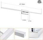VOLISUN 48-Inch Dimmable Bathroom Vanity Light, 30W 5CCT LED Fixture Over Mirror - Image 6