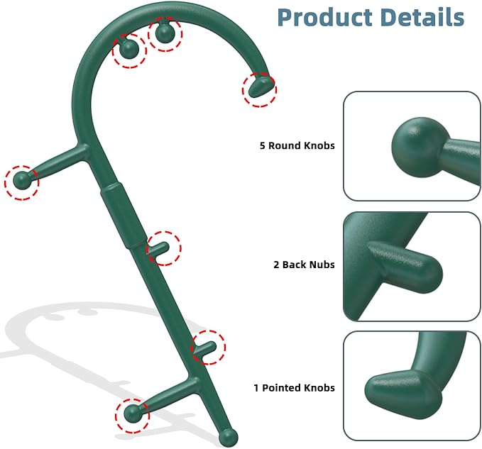 KEINE MARKE Trigger Point Massage Tool Body Deep Tissue Handheld Back, Leg and - Image 4