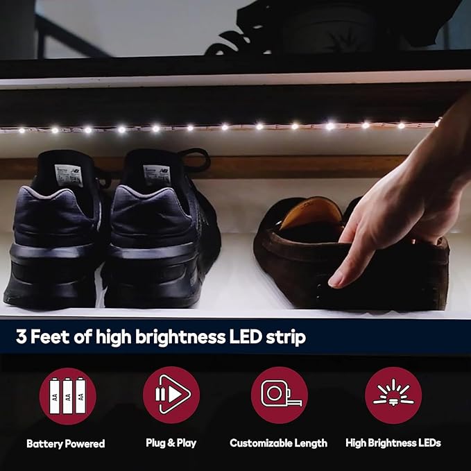 BestLuz Battery Powered LED Strip Lights, Wireless LED Strip Lights 40 inch x 3 - Image 4