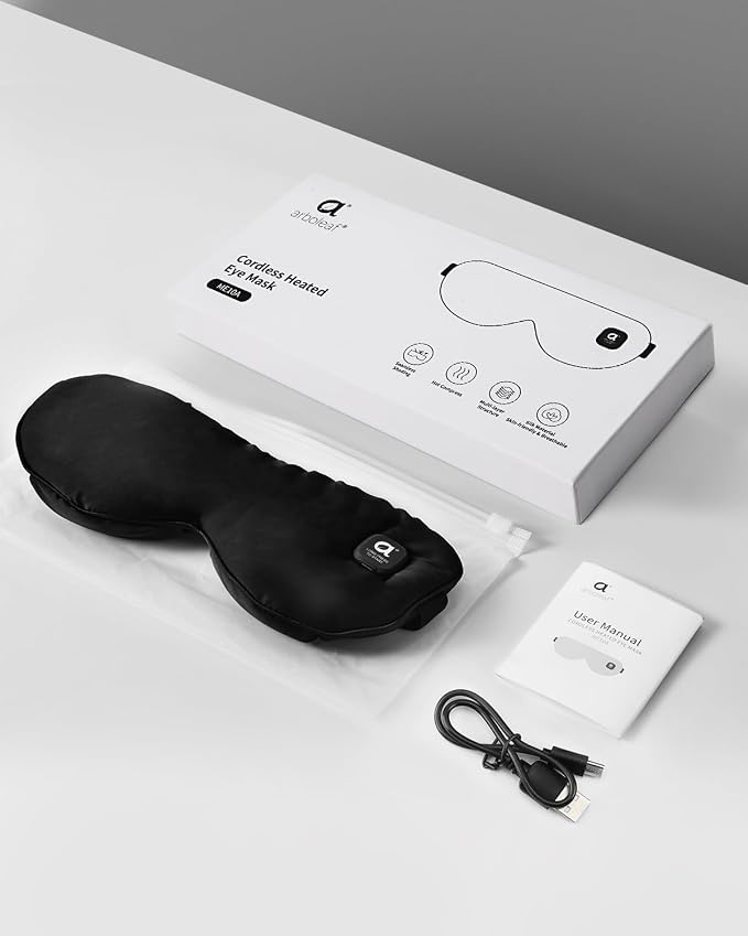 arboleaf Heated Eye Mask for Dry Eyes, Cordless Rechargeable Warm Eye Compress - Image 9