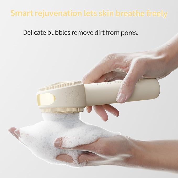 Facial Cleansing Brush Electric – Rechargeable Silicone Face Scrubber, - Image 6
