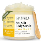 Bare Botanics Lemon Orange Body Scrub 24oz | Made in Madison, WI | All Natural by BareBotanics
