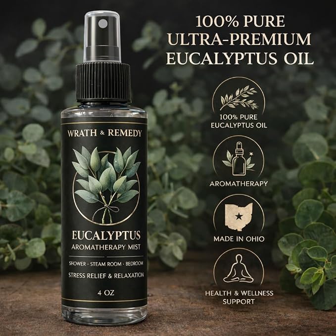 Eucalyptus Shower Spray Aromatherapy — 700+ Sprays, USDA Organic 100% Pure - Image 2