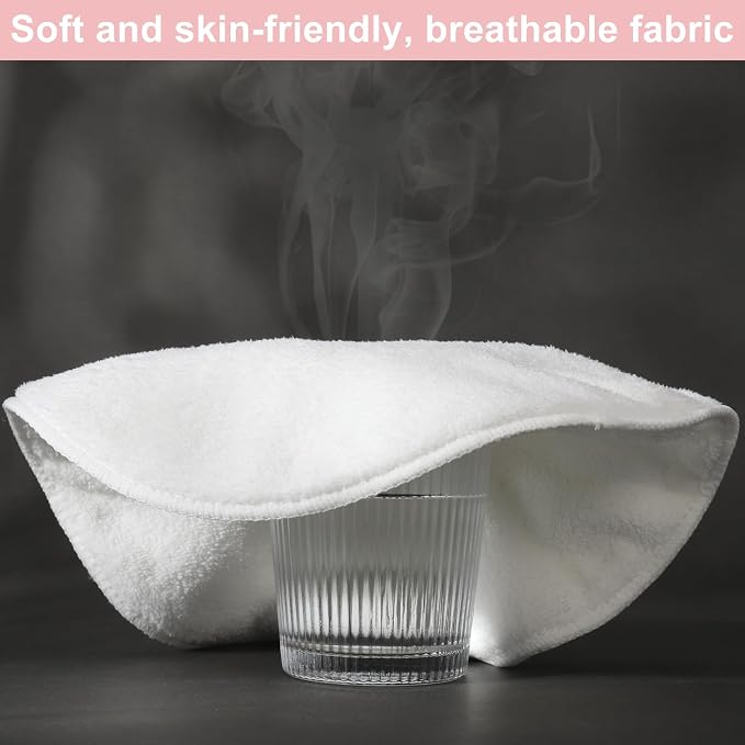 Face Steaming Towel, 4 Pack Reusable Face Towel Cold Hot Compress Facial - Image 6