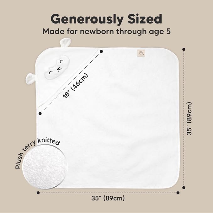 KeaBabies Hooded Baby Towel for Newborn - Image 4