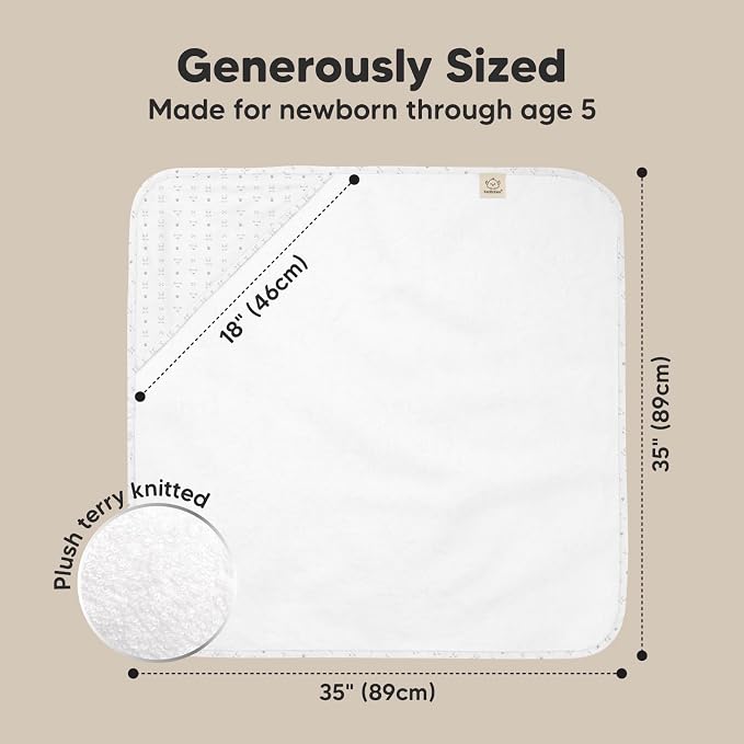 KeaBabies Hooded Baby Towel for Newborn - Image 4