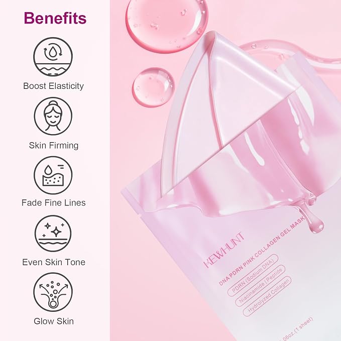 Salmon DNA PDRN Collagen Jelly Gel Mask, Overnight Face Mask, Hydrogel Mask - Image 2