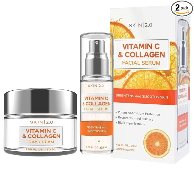 Skin 2.0 Vitamin C & Collagen Serum & Day Cream Set by Skin20