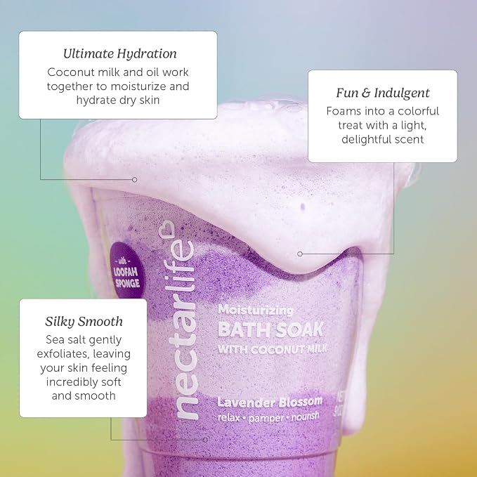 Bath Soak, Salt Bath, Bubble Bath, Natural Detox Foaming Body Soak, Foot Soak - Image 2
