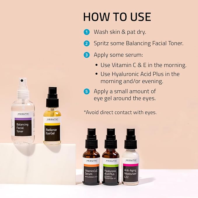 YEOUTH Skin Care Set: Hyaluronic Acid Serum - Image 6