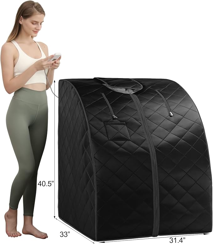 ZONEMEL Oversize Portable Far Infrared 1 Person Sauna, Personal Sauna Spa - Image 3